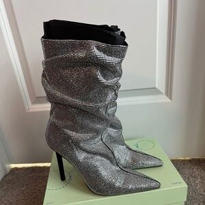 Zara, rhinstone boots